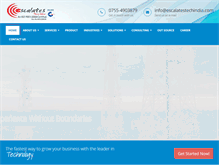 Tablet Screenshot of escalatestechindia.com